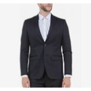 Zegarie Men's Sport Coat Blazer Suit Jacket Black Size 46 R New